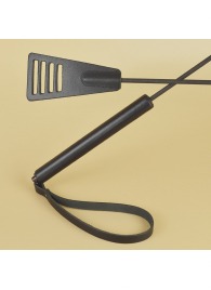 Черный кожаный стек «Сириус» - 60 см. - Sitabella - купить с доставкой в Кемерово