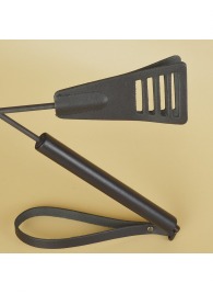 Черный кожаный стек «Сириус» - 60 см. - Sitabella - купить с доставкой в Кемерово