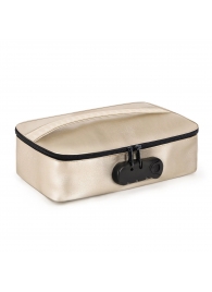 Золотистая сумочка для хранения игрушек Discreet Box - Dorcel - купить с доставкой в Кемерово