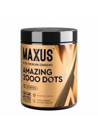 Точечные презервативы MAXUS 2000 Amazing Dots с железным кейсом - 12 шт. - Maxus - купить с доставкой в Кемерово