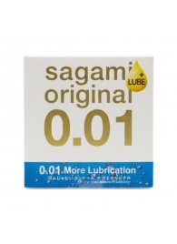 Увлажнённый презерватив Sagami Original 0.01 Extra Lub - 1 шт. - Sagami - купить с доставкой в Кемерово