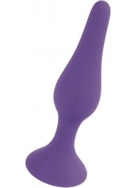 Фиолетовая анальная втулка Silcone Purple Plug Small - 10 см. - Boys of Toys в Кемерово Фиолетовая анальная втулка Silcone Purple Plug Small - 10 см. - Boys of Toys