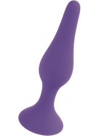 Фиолетовая анальная втулка Silcone Purple Plug Large - 12,5 см. - Boys of Toys в Кемерово Фиолетовая анальная втулка Silcone Purple Plug Large - 12,5 см. - Boys of Toys