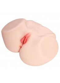 Мастурбатор-полуторс с двойным слоем материала и вибрацией Jenny Onahole Real Vagina - KOKOS - в Кемерово купить с доставкой