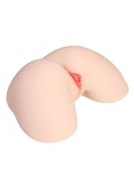 Мастурбатор-полуторс с двойным слоем материала и вибрацией Jenny Onahole Real Hips - KOKOS - в Кемерово купить с доставкой