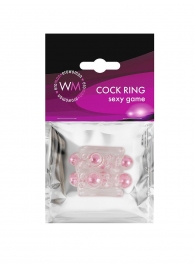 Прозрачная насадка на пенис с цветными шариками - Erowoman-Eroman - в Кемерово купить с доставкой