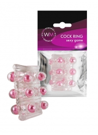 Прозрачная сквозная насадка на пенис с цветными шариками - Erowoman-Eroman - в Кемерово купить с доставкой