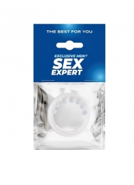 Эрекционное кольцо с мягкой стимулирующей насадкой - Sex Expert - в Кемерово купить с доставкой