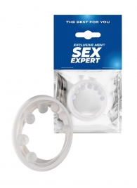 Эрекционное кольцо с мягкой стимулирующей насадкой - Sex Expert - в Кемерово купить с доставкой
