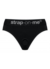Черные трусики для насадок Heroine Lingerie Harness - size XL - Strap-on-me - купить с доставкой в Кемерово