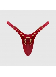 Красный пояс для фиксации насадок Strap-On-Me Leatherette Harness Fabulous - Strap-on-me - купить с доставкой в Кемерово