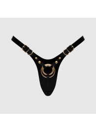 Черный пояс для фиксации насадок Strap-On-Me Leatherette Harness Fabulous - Strap-on-me - купить с доставкой в Кемерово