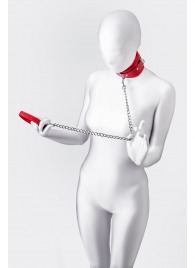 Красный ошейник с подкладкой из меха - ToyFa - купить с доставкой в Кемерово