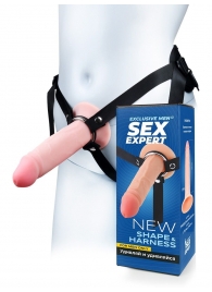 Мужской полый страпон на регулируемых ремнях - 18,5 см. - Sex Expert - купить с доставкой в Кемерово