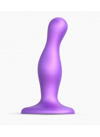Фиолетовая насадка Strap-On-Me Dildo Plug Curvy size S - Strap-on-me - купить с доставкой в Кемерово