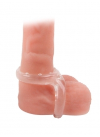 Прозрачное двойное эрекционное кольцо - Sex Expert - в Кемерово купить с доставкой