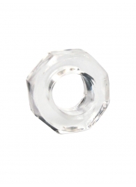 Прозрачное эрекционное кольцо в форме гайки - Sex Expert - в Кемерово купить с доставкой