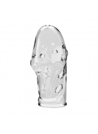 Прозрачная насадка на пенис Booker - 8 см. - Baile - в Кемерово купить с доставкой