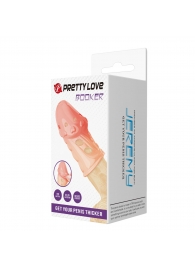 Телесная насадка на пенис Booker - 8 см. - Baile - в Кемерово купить с доставкой