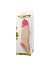 Телесная удлиняющая насадка на пенис Darnel - Baile - в Кемерово купить с доставкой