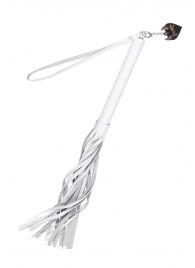 Белая кожаная плеть - 50 см. - Pecado - купить с доставкой в Кемерово