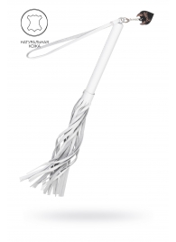 Белая кожаная плеть - 50 см. - Pecado - купить с доставкой в Кемерово