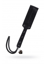 Черный кожаный пэддл - 32 см. - Pecado - купить с доставкой в Кемерово