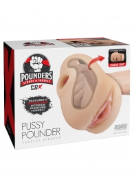 Телесный мастурбатор-вагина Pussy Pounder Squeeze Stroker - Pipedream - в Кемерово купить с доставкой