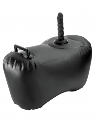 Черное надувное кресло с платформой для фиксации дилдо Body Dock Inflatable Love Seat - Pipedream - купить с доставкой в Кемерово
