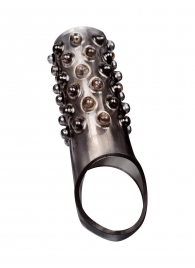 Дымчатая насадка на пенис с выпуклостями - 12 см. - Sex Expert - в Кемерово купить с доставкой