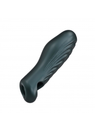 Серая силиконовая насадка на пенис с подхватом Manwan Ryzer - Manwan - в Кемерово купить с доставкой