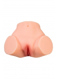 Телесный реалистичный мастурбатор-полуторс с 2 любовными входами - No Name - в Кемерово купить с доставкой
