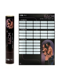 Плакат для двоих со скретч-слоем «БДСМ» - Сима-Ленд - купить с доставкой в Кемерово