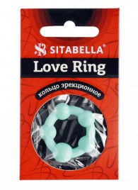 Цветное эрекционное кольцо с 5 бусинами Love Ring - Sitabella - в Кемерово купить с доставкой
