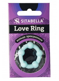Цветное эрекционное кольцо Love Ring с бусинами - Sitabella - в Кемерово купить с доставкой