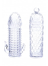 Набор из 2 прозрачных насадок на член Seductive Tickler Sleeves Set - NMC - в Кемерово купить с доставкой