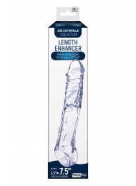 Прозрачная насадка-удлинитель Length Enhancer с подхватом - 22,3 см. - NMC - в Кемерово купить с доставкой