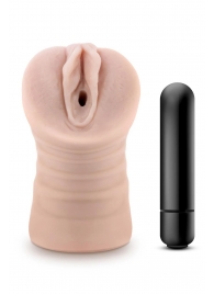 Телесный мастурбатор-вагина Ayumi с вибрацией - Blush Novelties - в Кемерово купить с доставкой