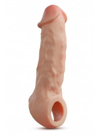 Телесная насадка-удлинитель Intrepid 9.25 Inch Realistic Penis Extender Sleeve - 23,5 см. - Blush Novelties - в Кемерово купить с доставкой