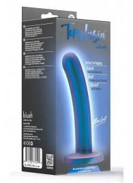 Синяя насадка с гладкой поверхностью Surrender 5.75 Inch Intermediate Pegging Dildo - 14,6 см. - Blush Novelties - купить с доставкой в Кемерово