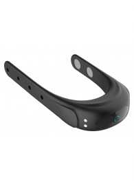 Черное эрекционное виброкольцо на ремешках - Boys of Toys - в Кемерово купить с доставкой