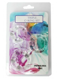 Набор из 3 эрекционных прозрачных колец - Boys of Toys - в Кемерово купить с доставкой