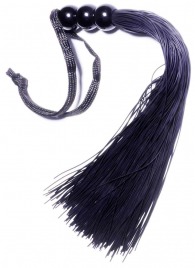 Черная силиконовая плетка - 25,4 см. - Boys of Toys - купить с доставкой в Кемерово