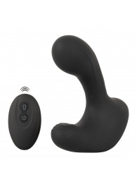 Черная анальная вибропробка с функцией расширения RC Butt Plug with 3 functions - Orion - в Кемерово купить с доставкой