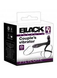 Черная насадка на член с вибрацией Couple’s Vibrator - Orion - в Кемерово купить с доставкой