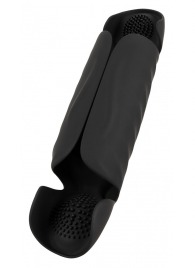 Черный вибромастурбатор с трехточечной стимуляцией Penis Trainer with 3 Point Stimulation - Orion - в Кемерово купить с доставкой