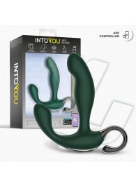 Зеленый вибромассажёр простаты Greeny - 12,8 см. - Intoyou - в Кемерово купить с доставкой