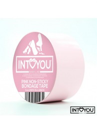 Розовый скотч для фиксации Non-Sticky Bondage Tape - 15 м. - Intoyou - купить с доставкой в Кемерово