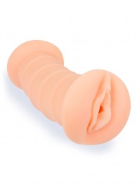 Телесный двусторонний мастурбатор с вибропулей и эрекционными кольцами в комплекте - Sexy Girl - в Кемерово купить с доставкой