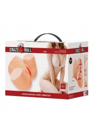 Телесный мастурбатор Liora с 2 любовными тоннелями - Baile - в Кемерово купить с доставкой